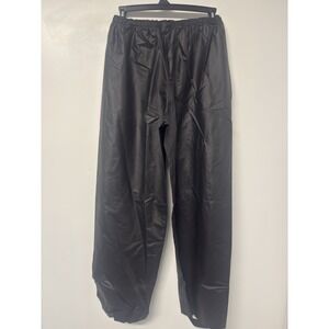 Signature Line Dry Rider motorcycle rain nylon pants men's black‎ biker XL #5